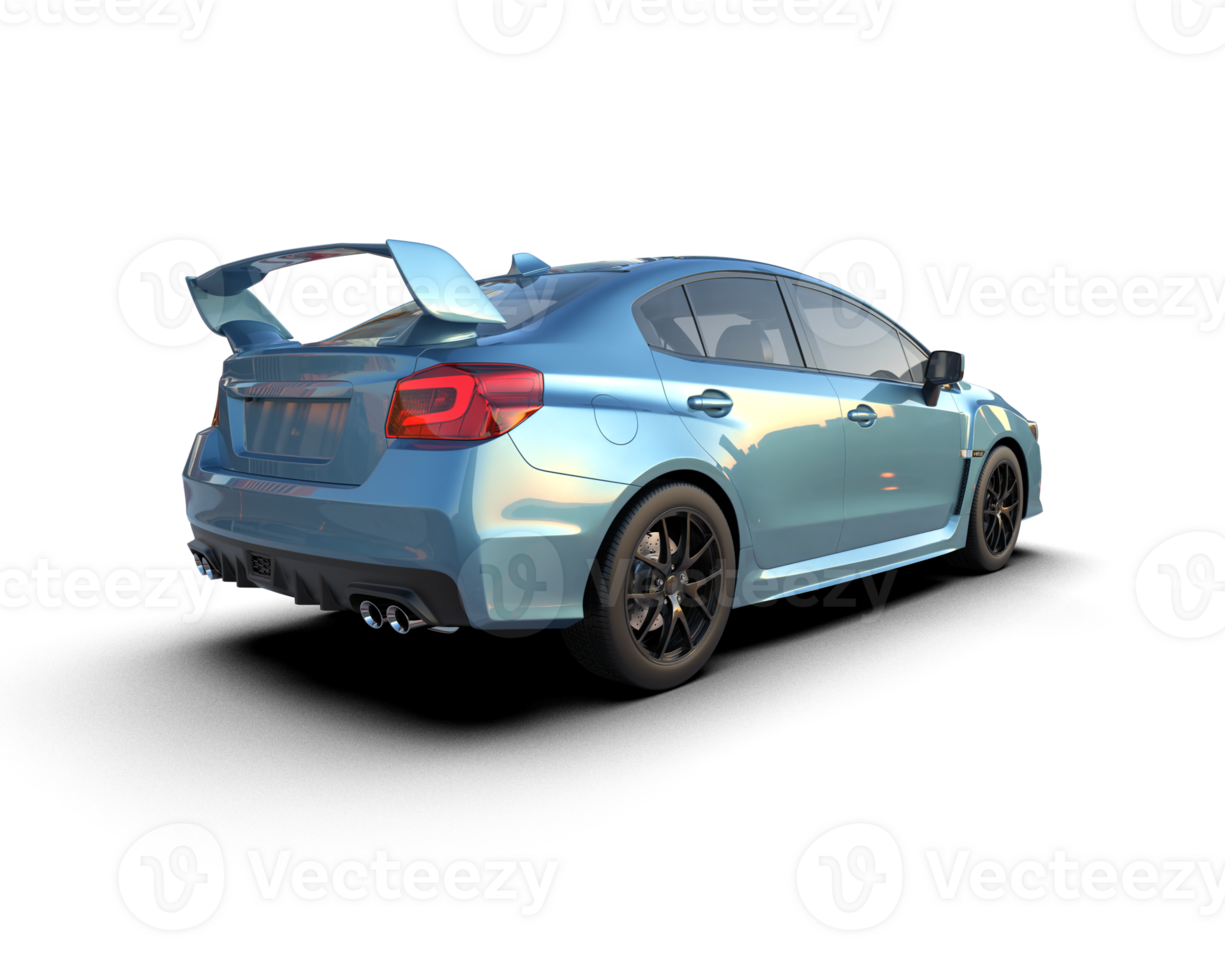 Realistic sport car isolated on background. 3d rendering - illustration png