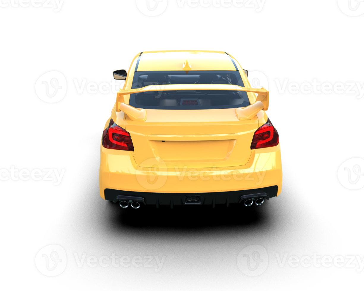 Realistic sport car isolated on background. 3d rendering - illustration png