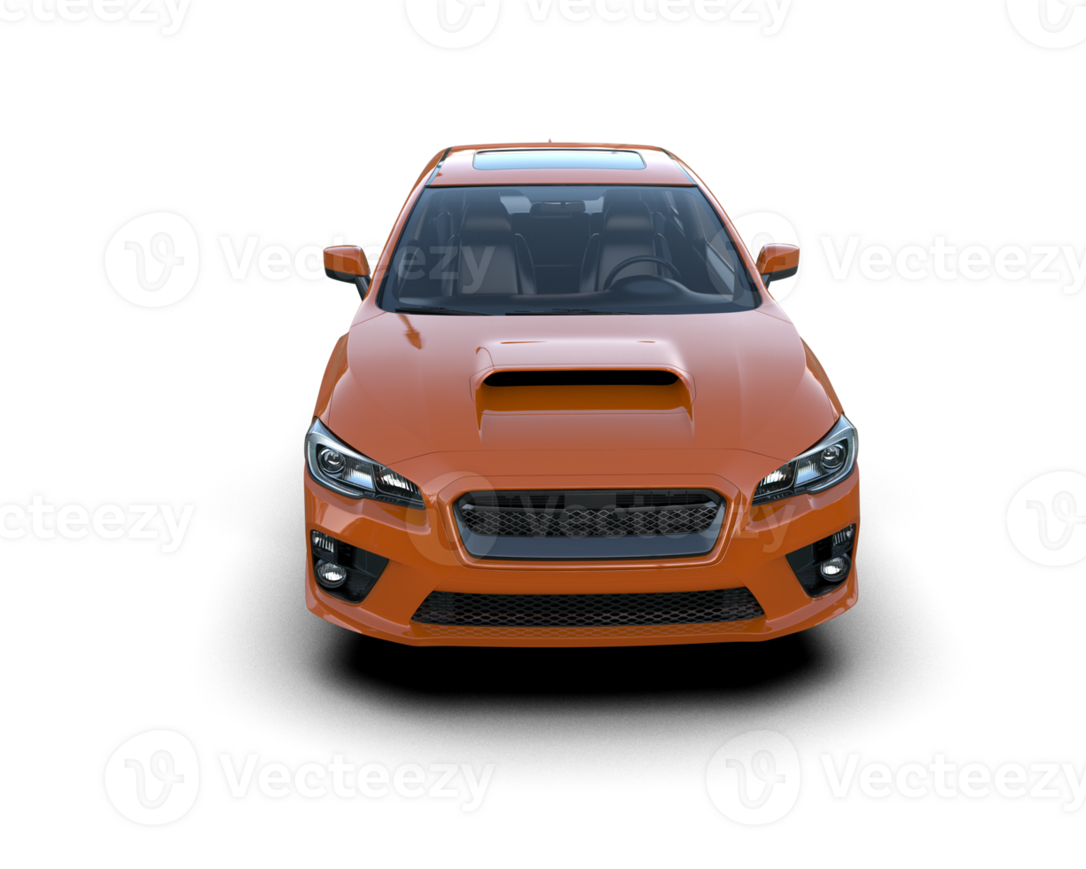 Realistic sport car isolated on background. 3d rendering - illustration png