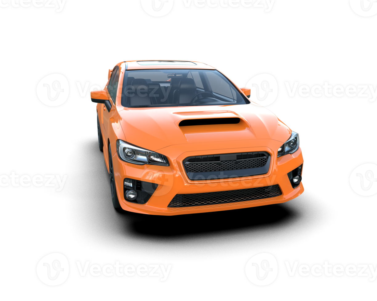 Realistic sport car isolated on background. 3d rendering - illustration png