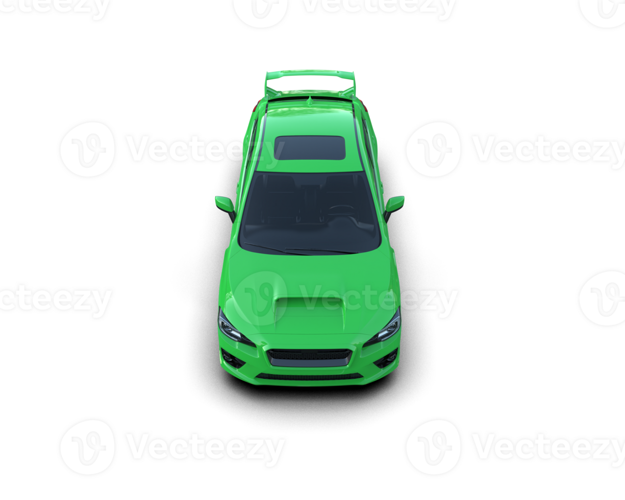 Realistic sport car isolated on background. 3d rendering - illustration png