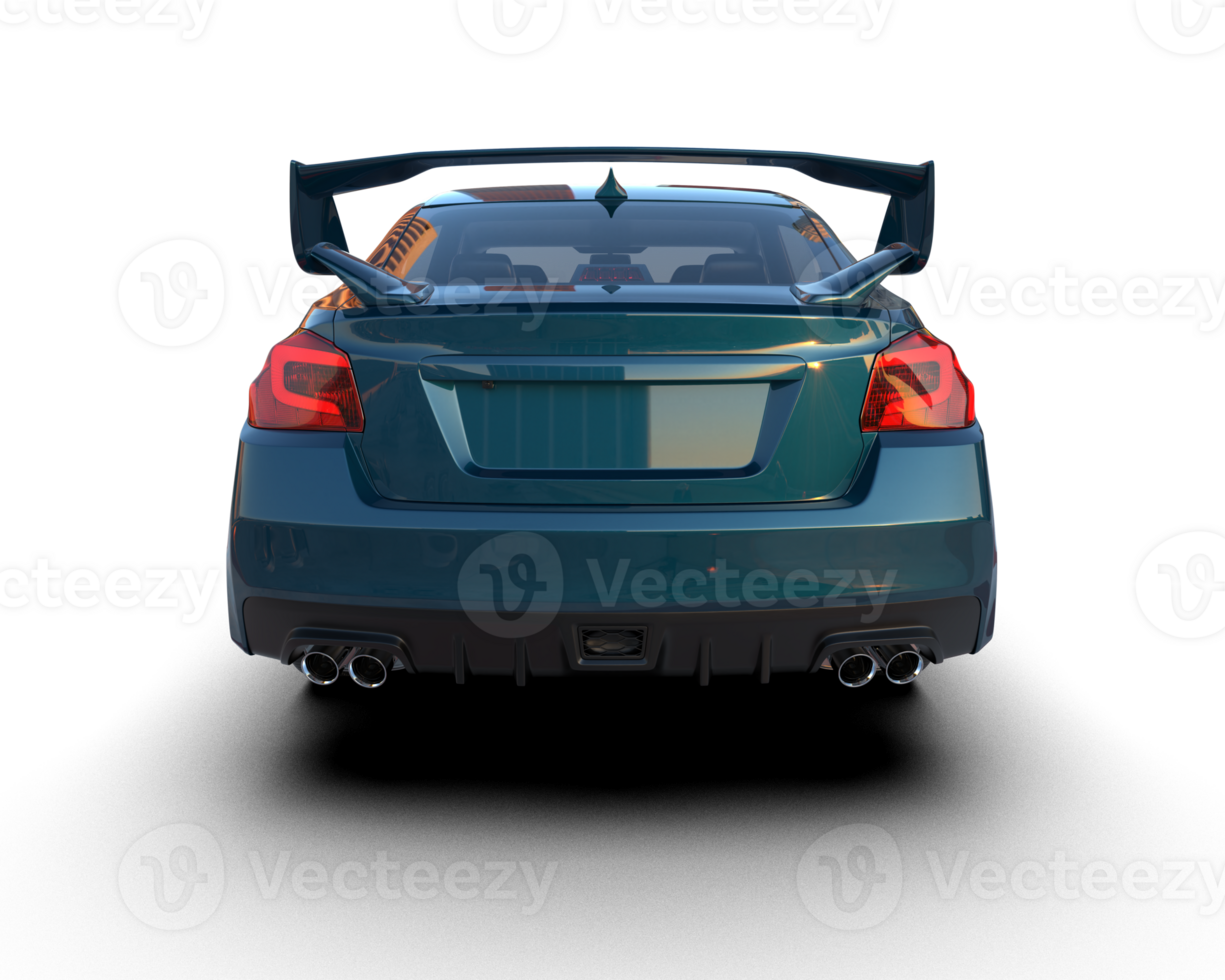 Realistic sport car isolated on background. 3d rendering - illustration png