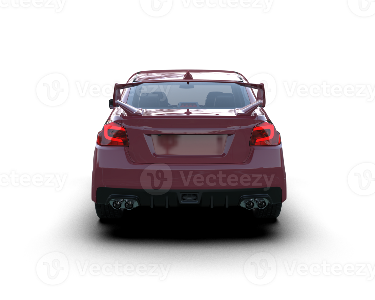 Realistic sport car isolated on background. 3d rendering - illustration png