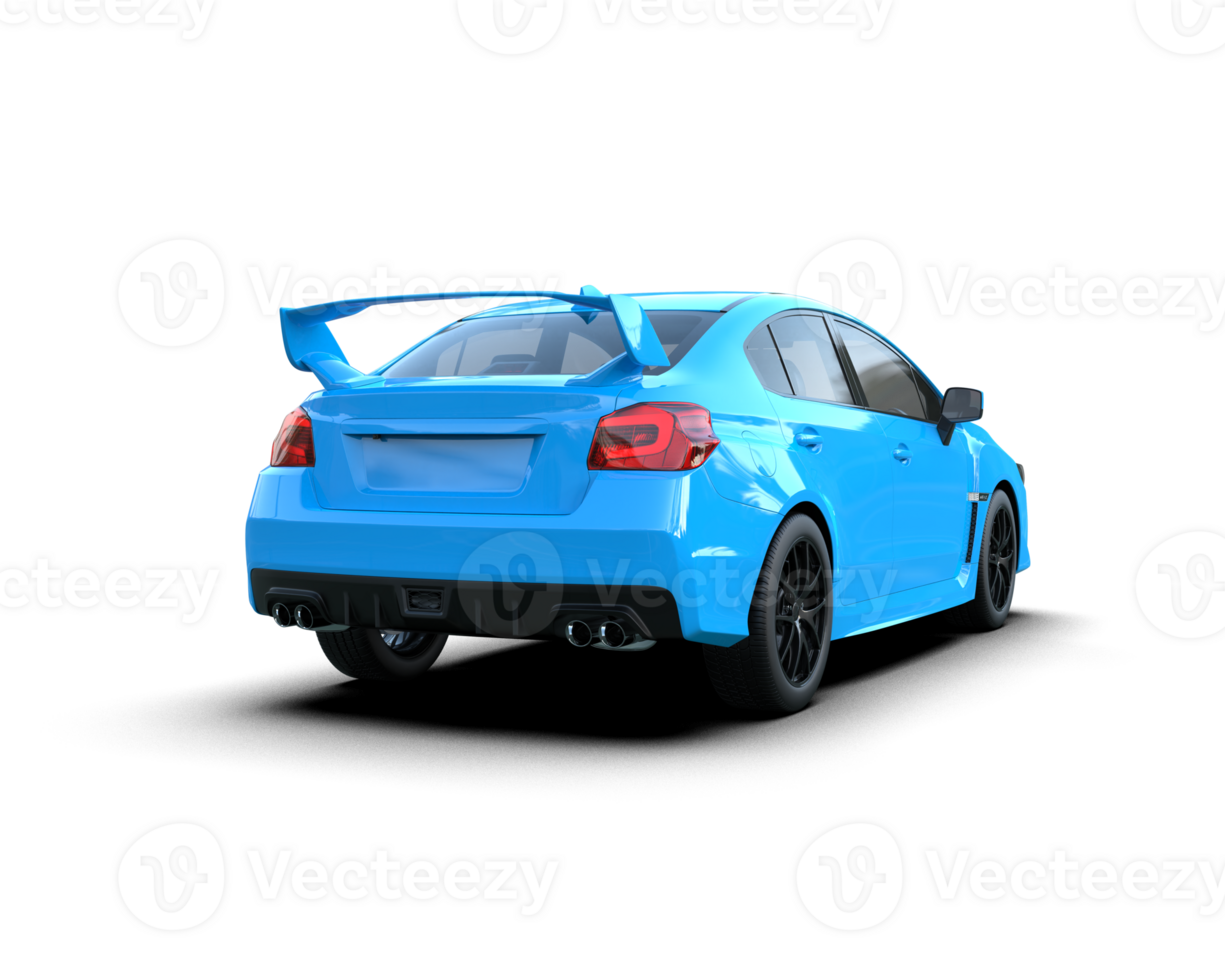 Realistic sport car isolated on background. 3d rendering - illustration png