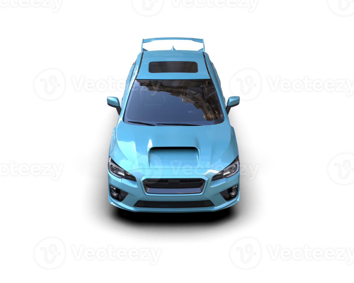 Realistic sport car isolated on background. 3d rendering - illustration png