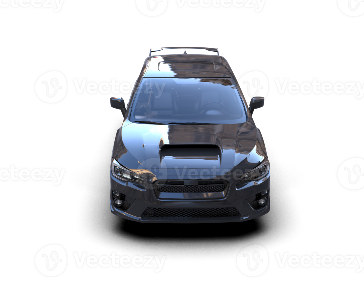 Realistic sport car isolated on background. 3d rendering - illustration png