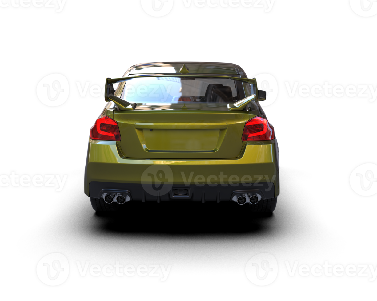 Realistic sport car isolated on background. 3d rendering - illustration png