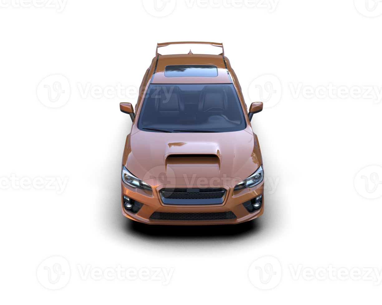 Realistic sport car isolated on background. 3d rendering - illustration png