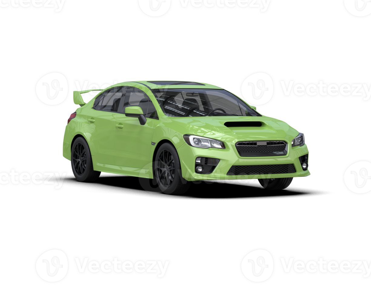 Realistic sport car isolated on background. 3d rendering - illustration png