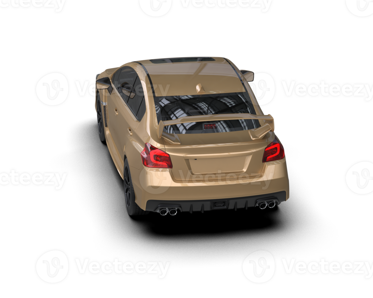 Realistic sport car isolated on background. 3d rendering - illustration png