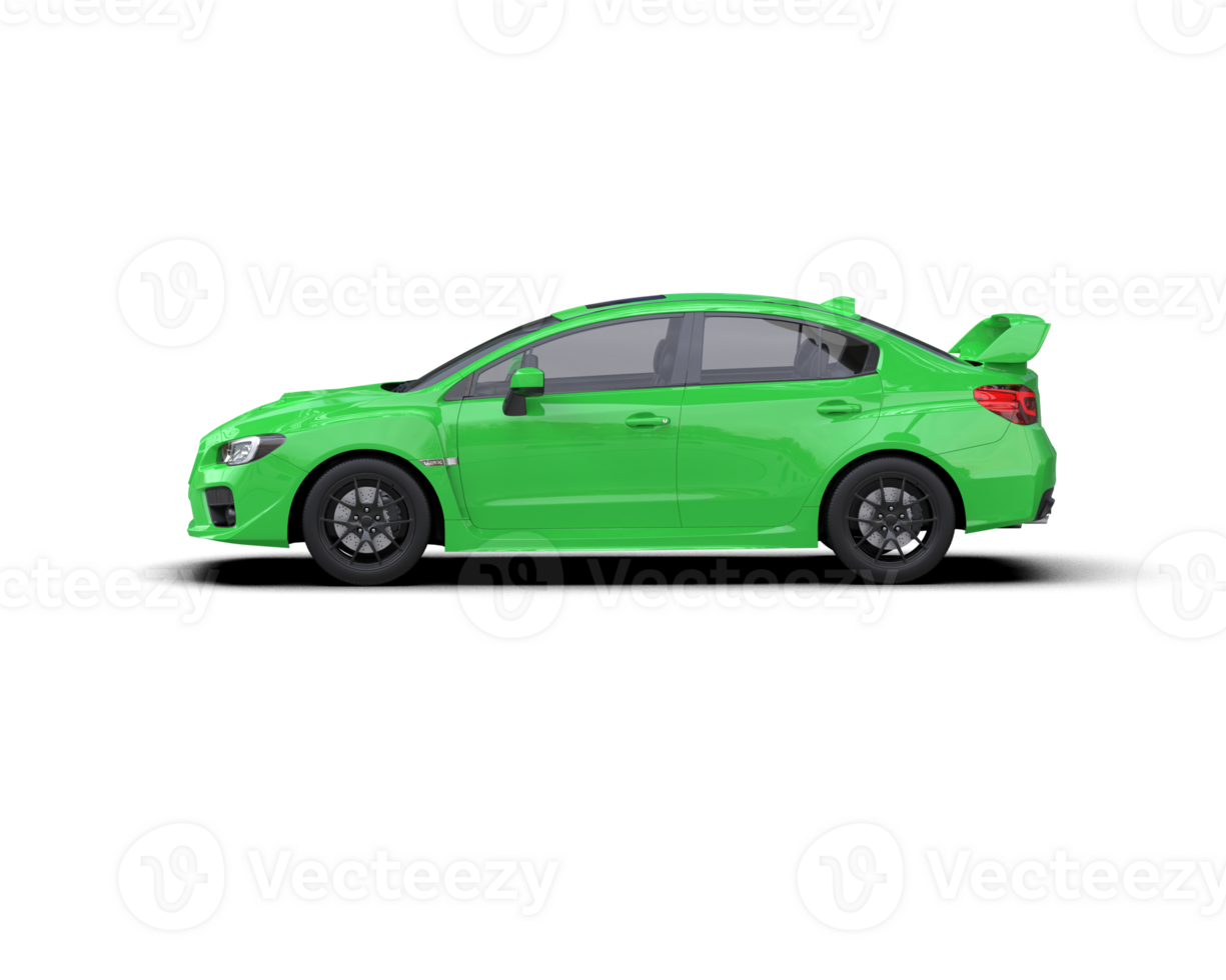 Realistic sport car isolated on background. 3d rendering - illustration png
