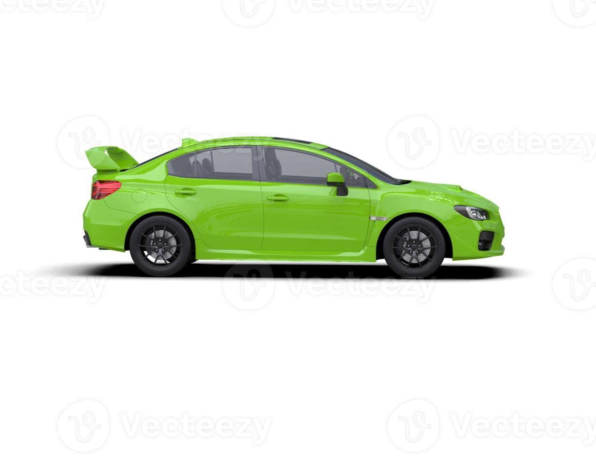 Realistic sport car isolated on background. 3d rendering - illustration png