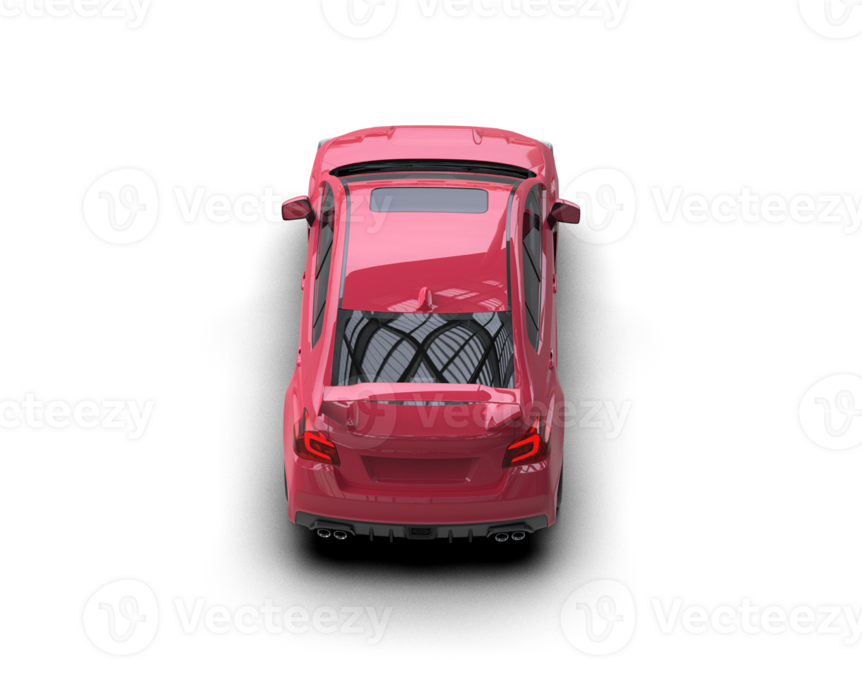 Realistic sport car isolated on background. 3d rendering - illustration png
