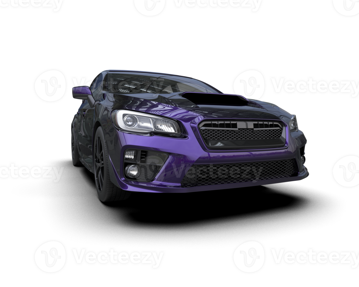 Realistic sport car isolated on background. 3d rendering - illustration png