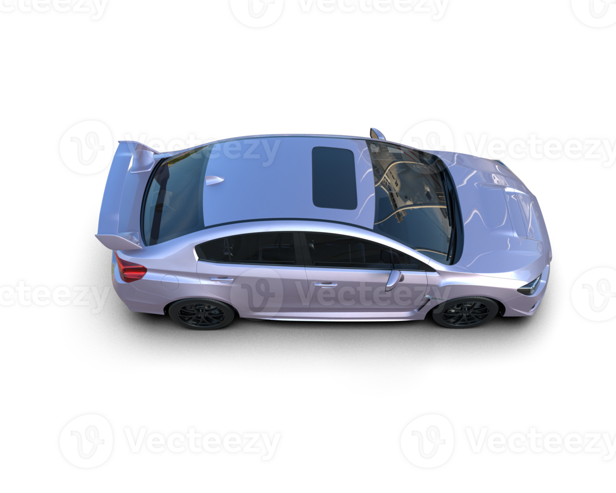 Realistic sport car isolated on background. 3d rendering - illustration png