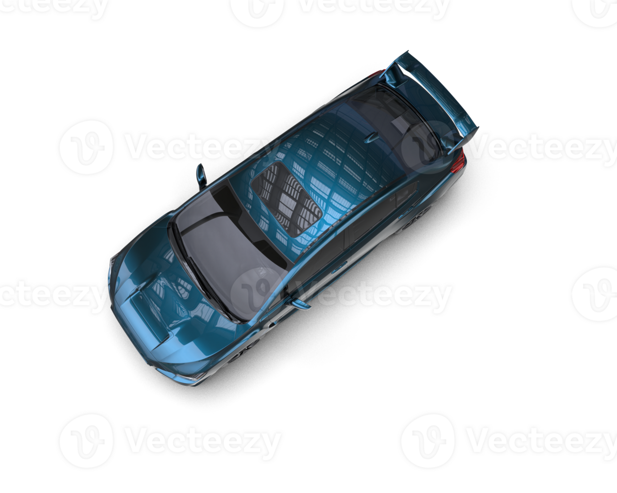 Realistic sport car isolated on background. 3d rendering - illustration png