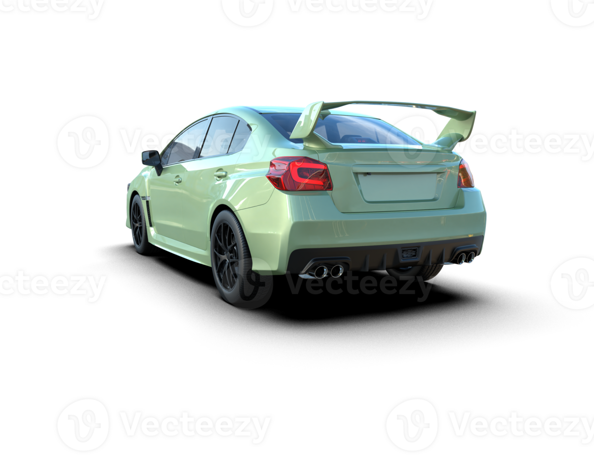 Realistic sport car isolated on background. 3d rendering - illustration png
