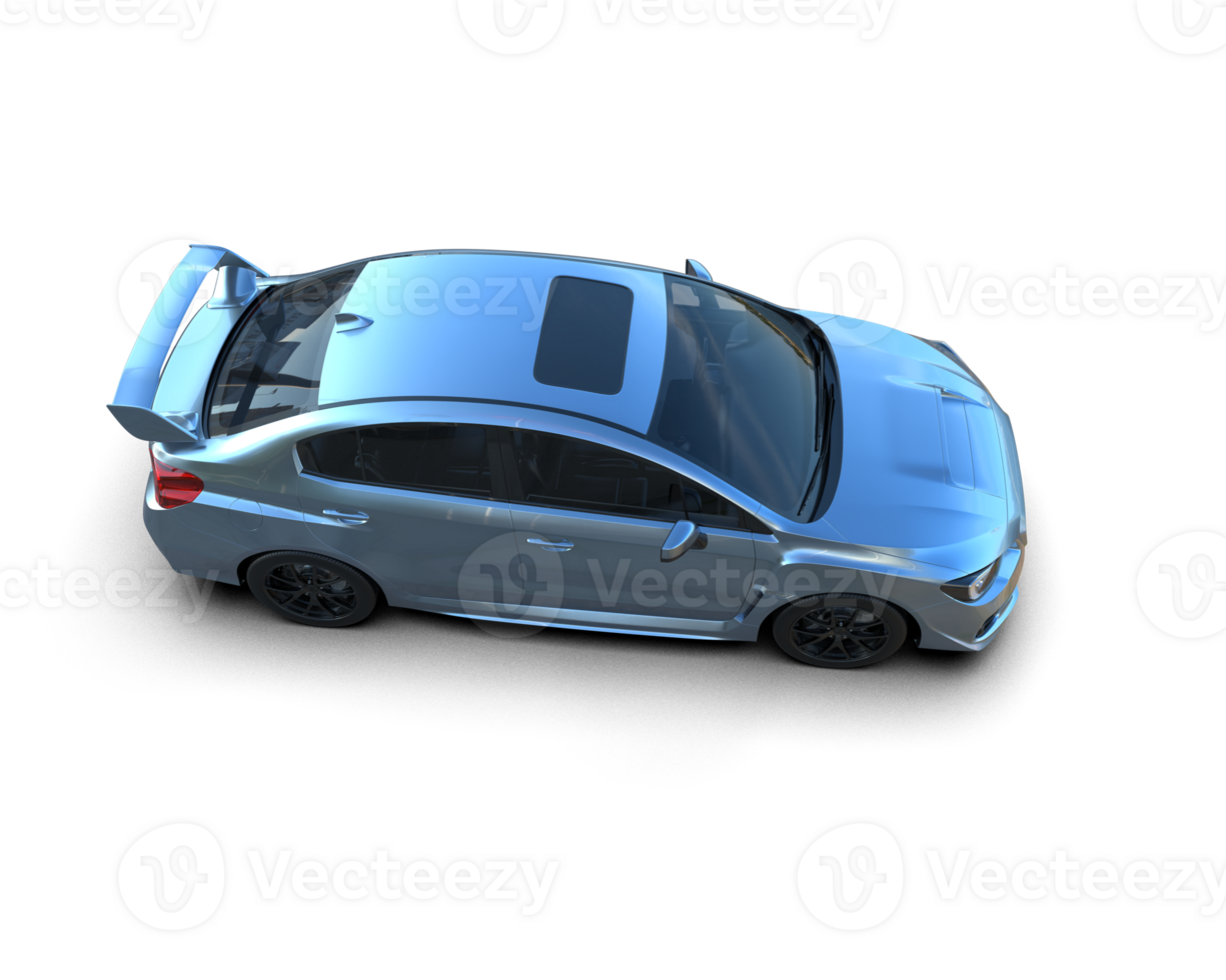 Realistic sport car isolated on background. 3d rendering - illustration png