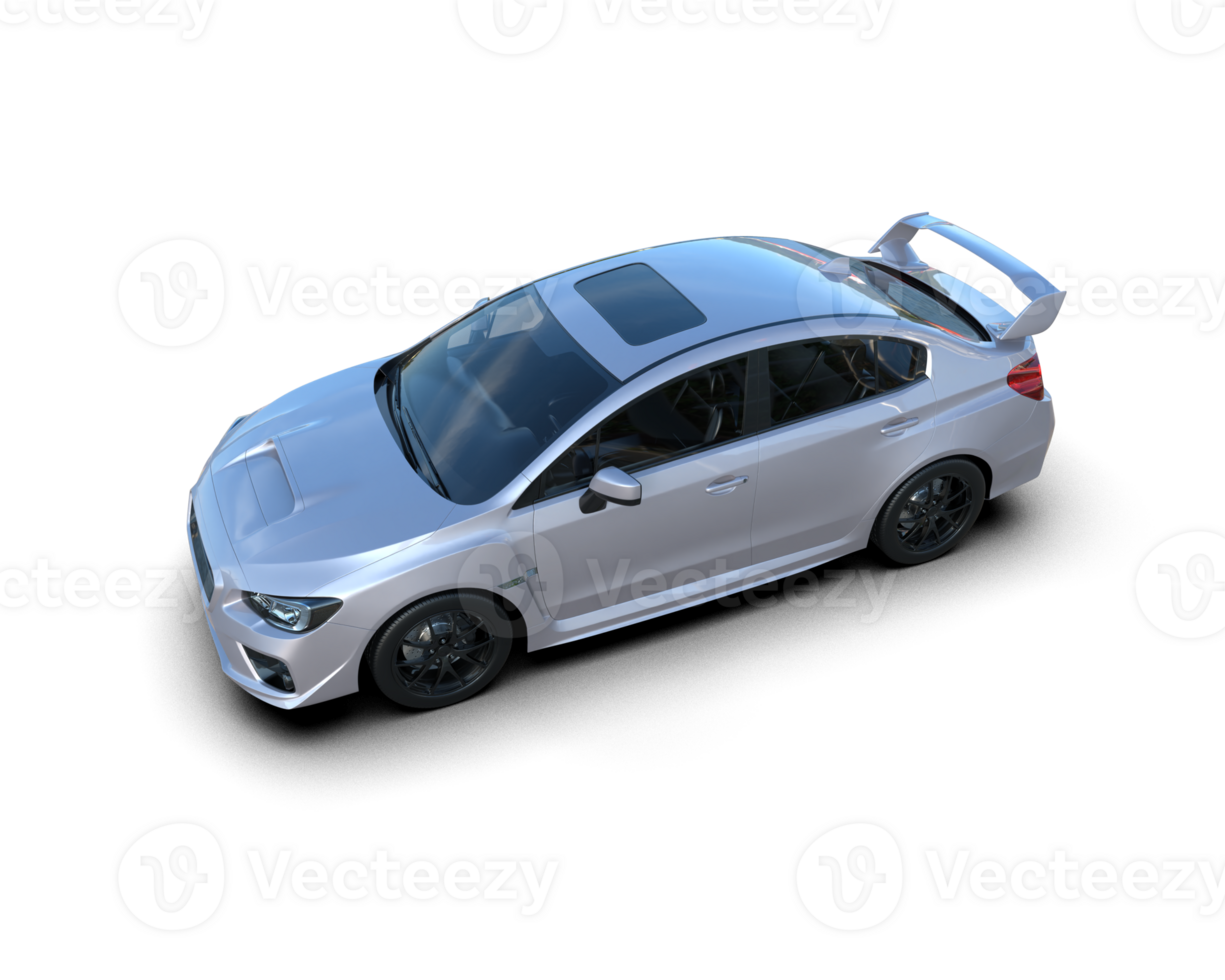 Realistic sport car isolated on background. 3d rendering - illustration png
