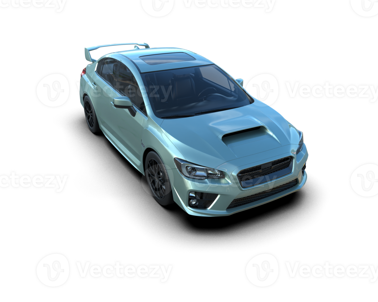 Realistic sport car isolated on background. 3d rendering - illustration png