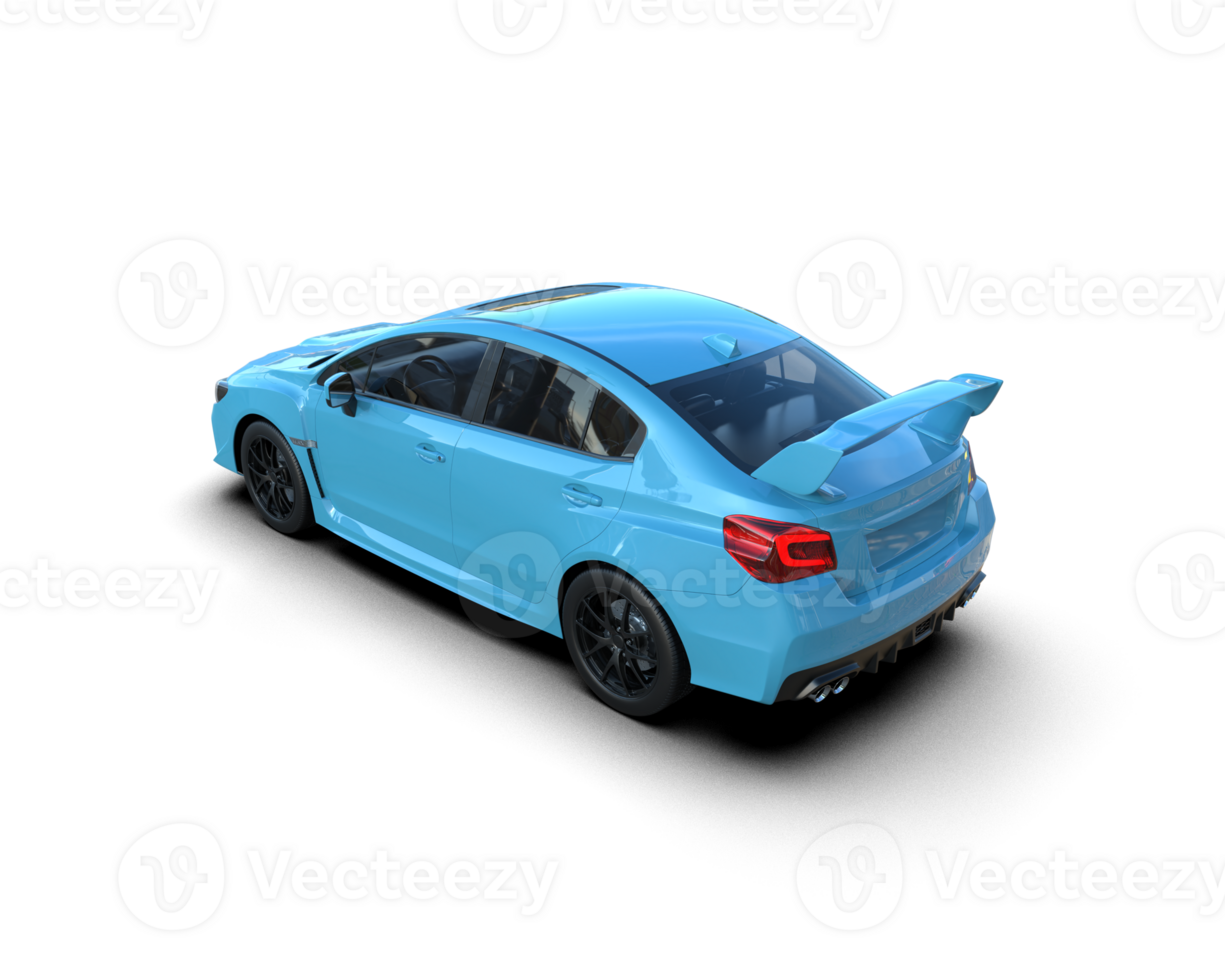 Realistic sport car isolated on background. 3d rendering - illustration png
