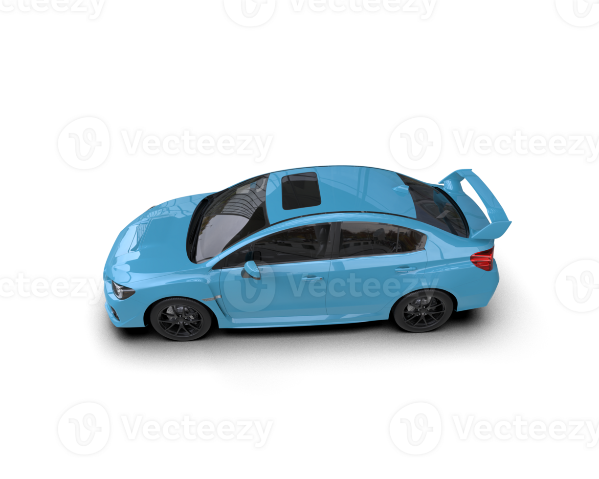 Realistic sport car isolated on background. 3d rendering - illustration png