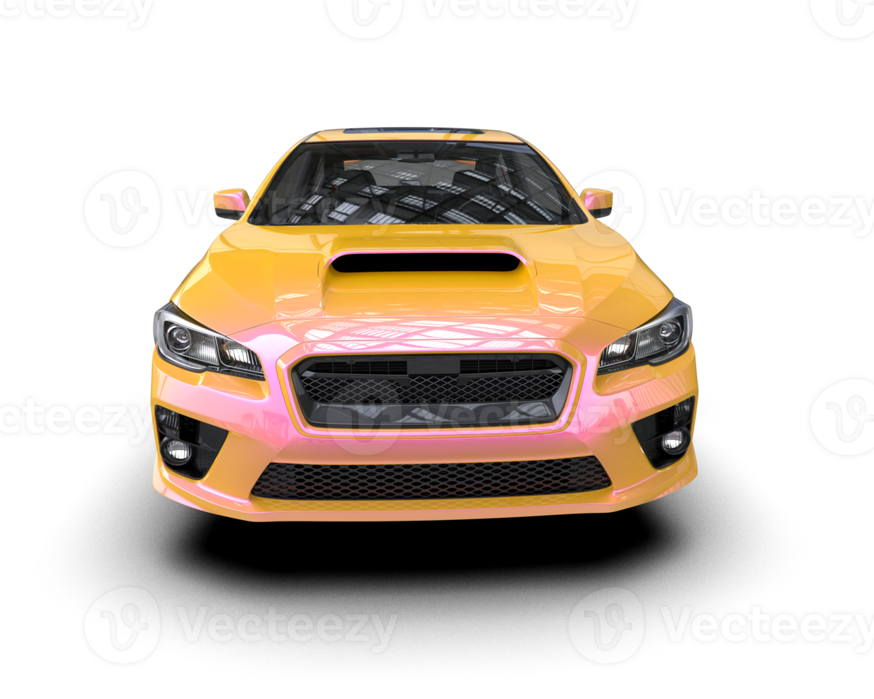 Realistic sport car isolated on background. 3d rendering - illustration png