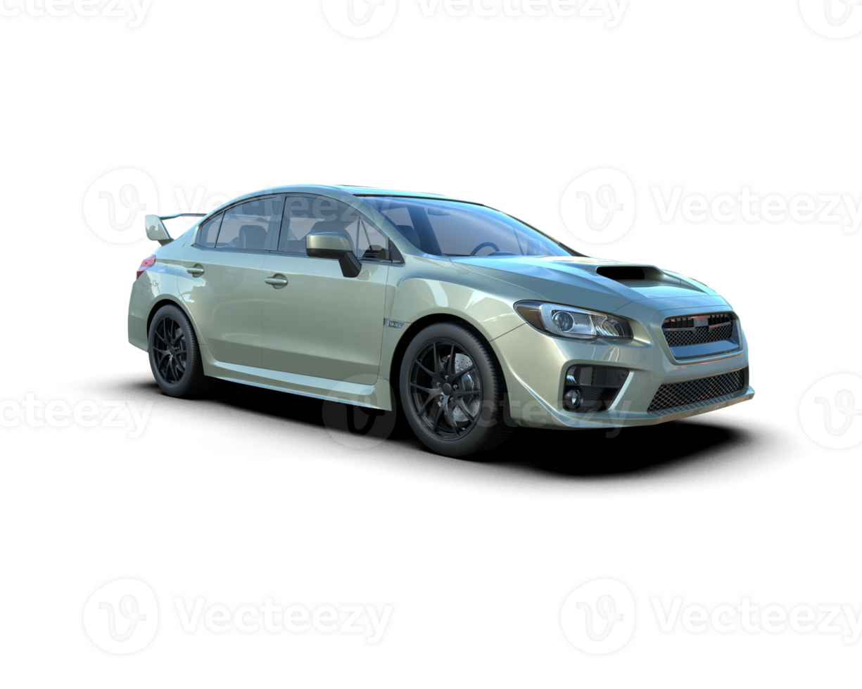 Realistic sport car isolated on background. 3d rendering - illustration png
