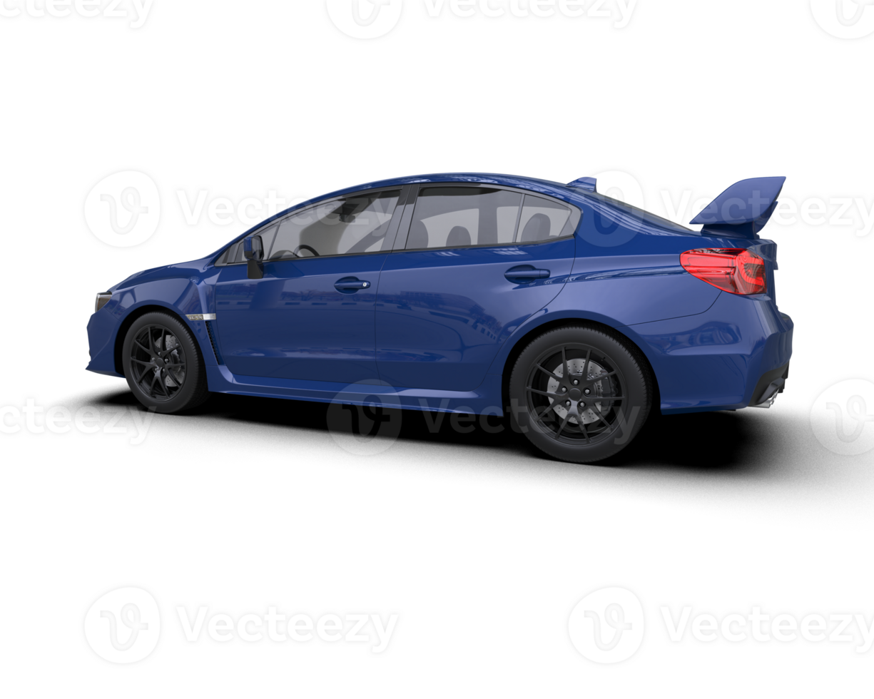 Realistic sport car isolated on background. 3d rendering - illustration png
