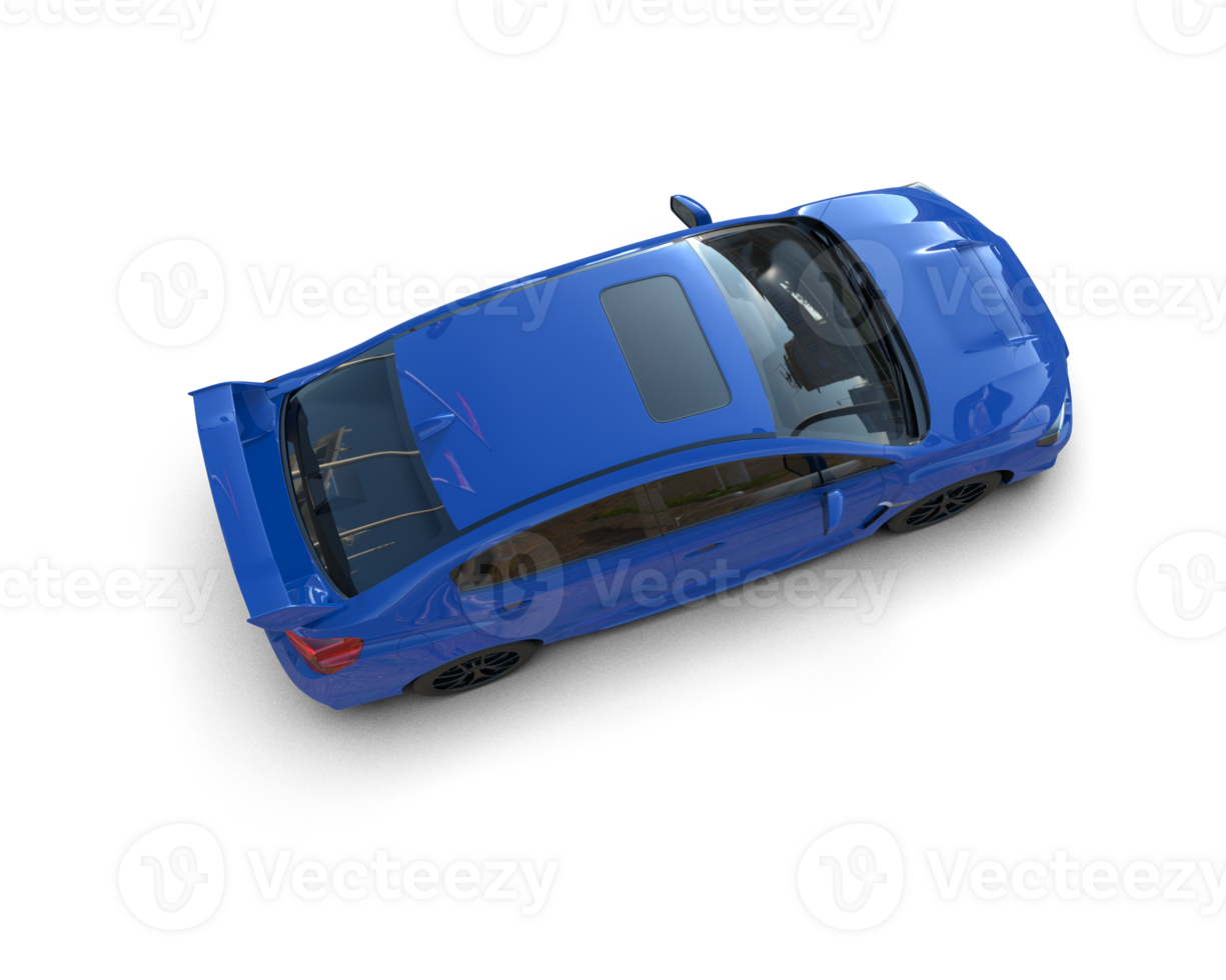 Realistic sport car isolated on background. 3d rendering - illustration png