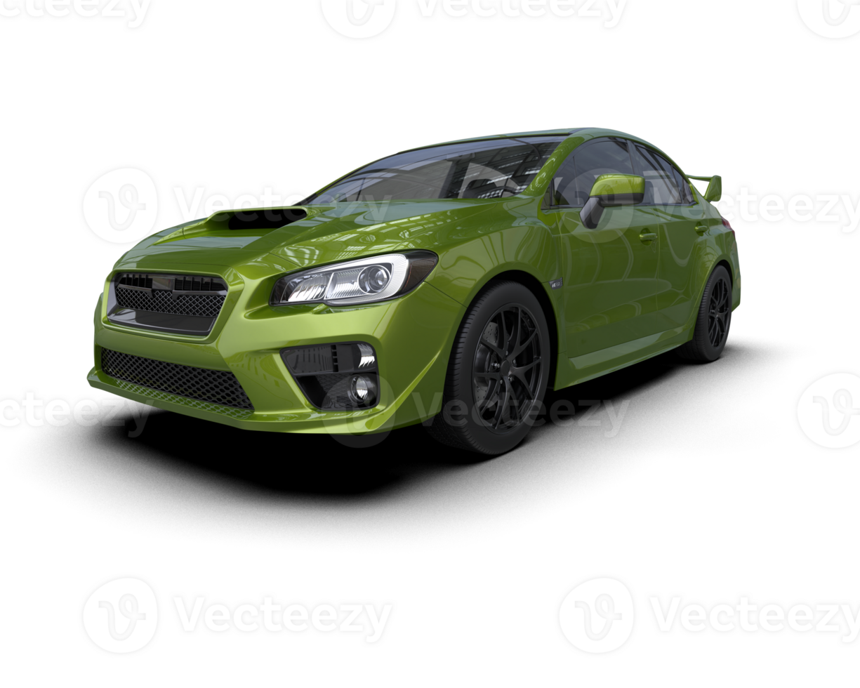 Realistic sport car isolated on background. 3d rendering - illustration png