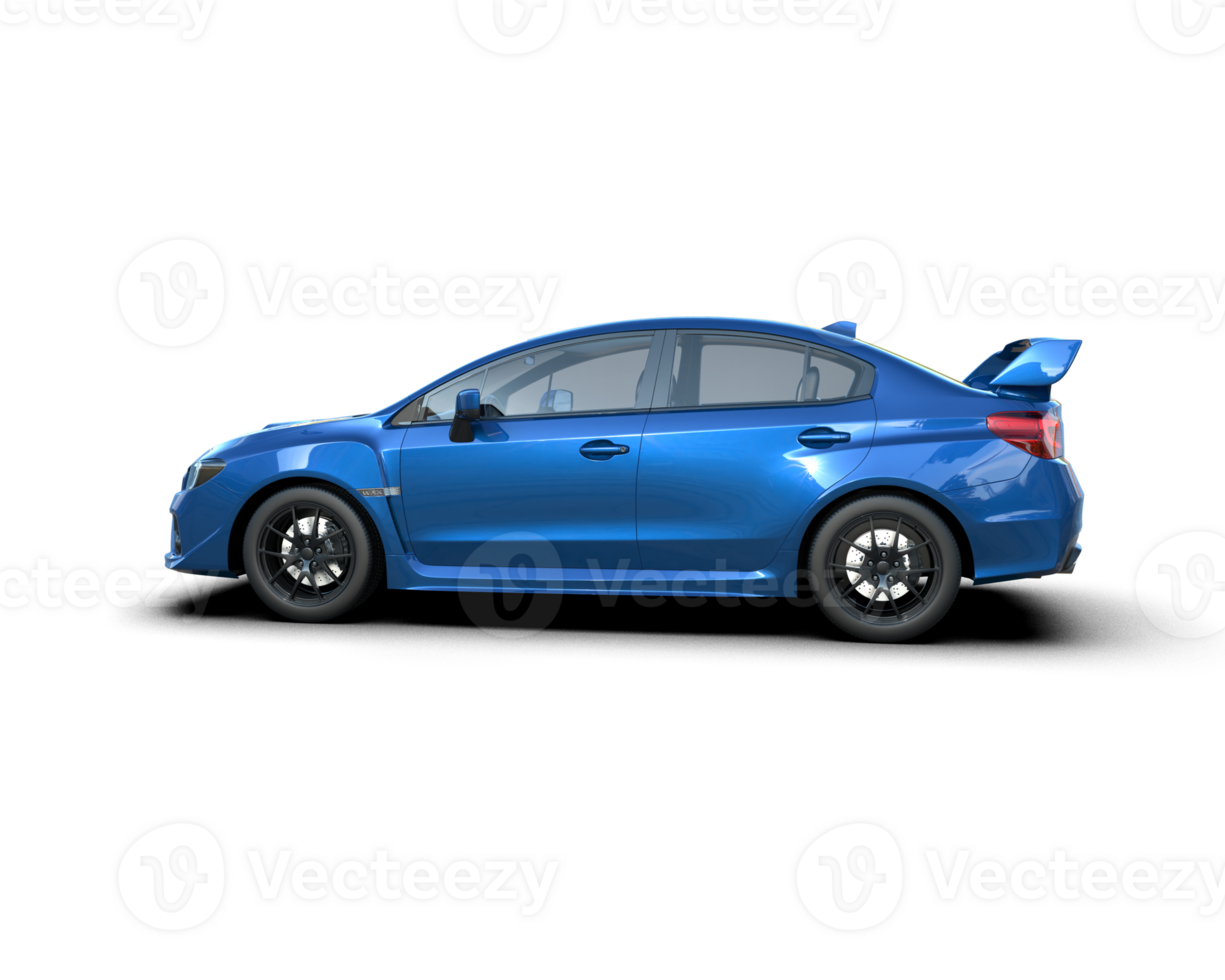Realistic sport car isolated on background. 3d rendering - illustration png