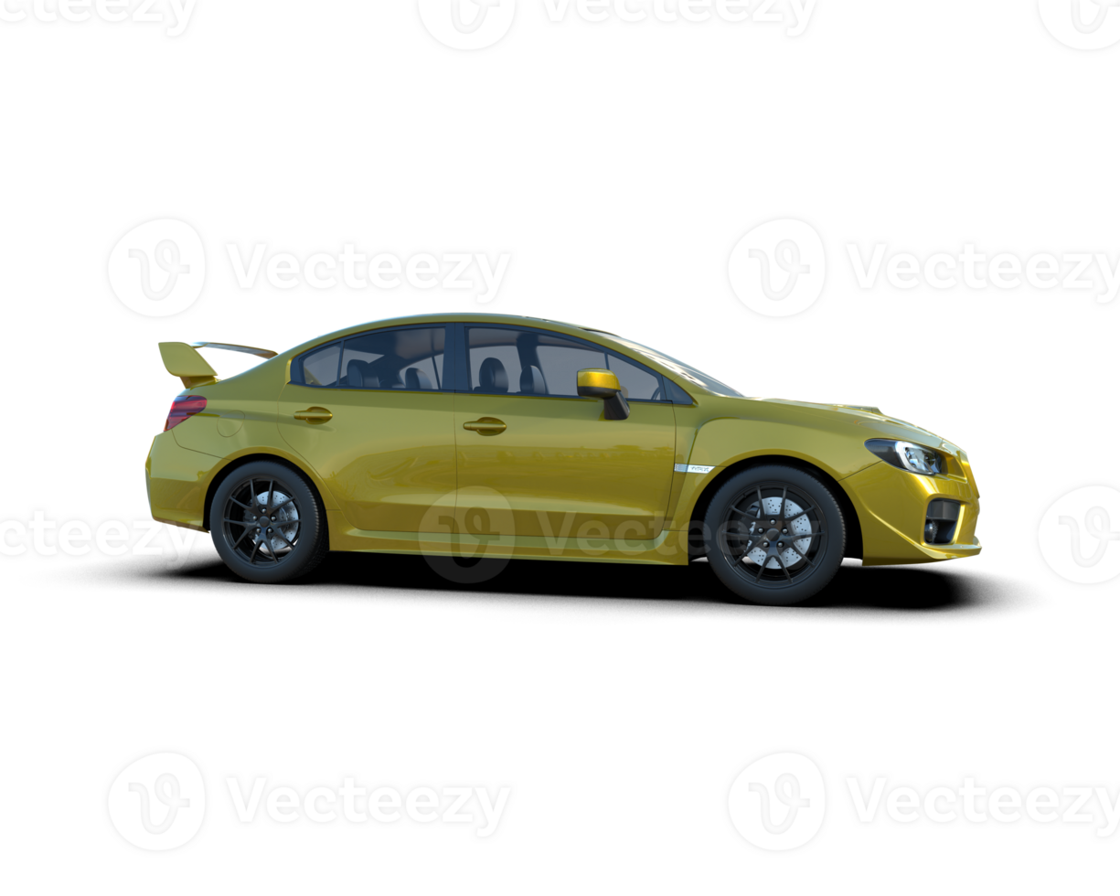 Realistic sport car isolated on background. 3d rendering - illustration png