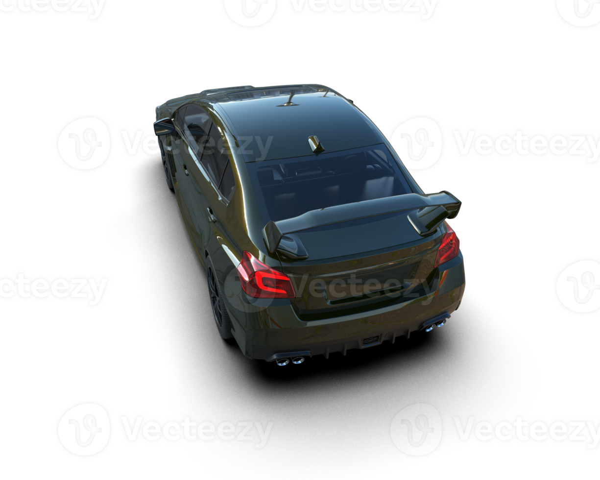 Realistic sport car isolated on background. 3d rendering - illustration png