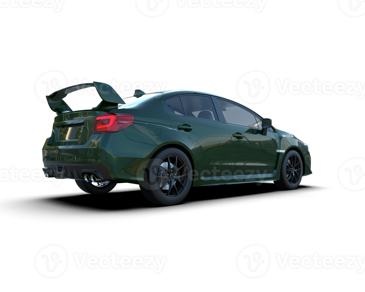 Realistic sport car isolated on background. 3d rendering - illustration png