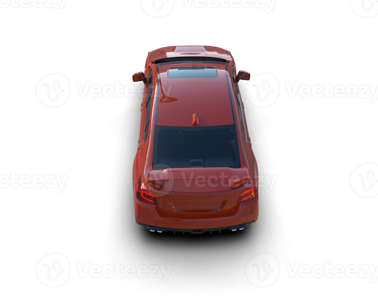 Realistic sport car isolated on background. 3d rendering - illustration png