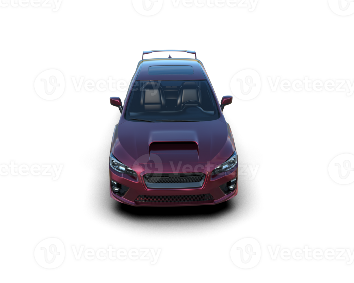 Realistic sport car isolated on background. 3d rendering - illustration png