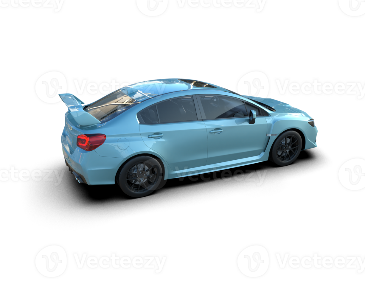 Realistic sport car isolated on background. 3d rendering - illustration png