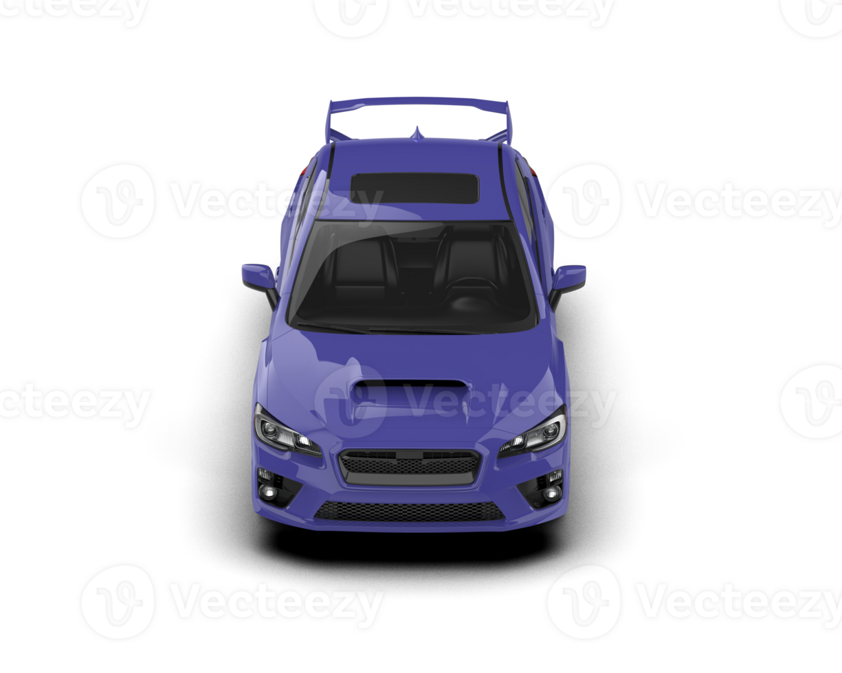 Realistic sport car isolated on background. 3d rendering - illustration png