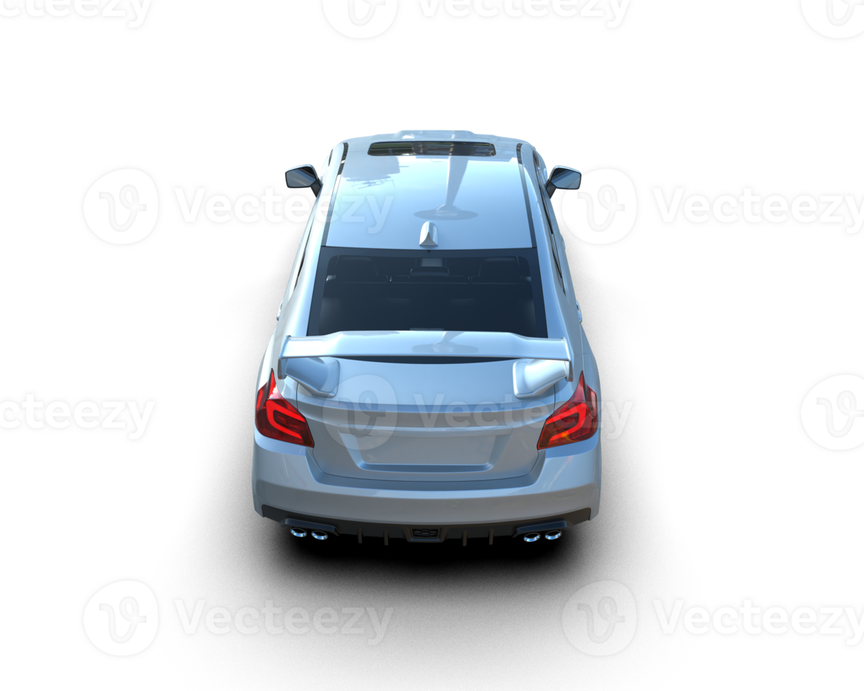 Realistic sport car isolated on background. 3d rendering - illustration png