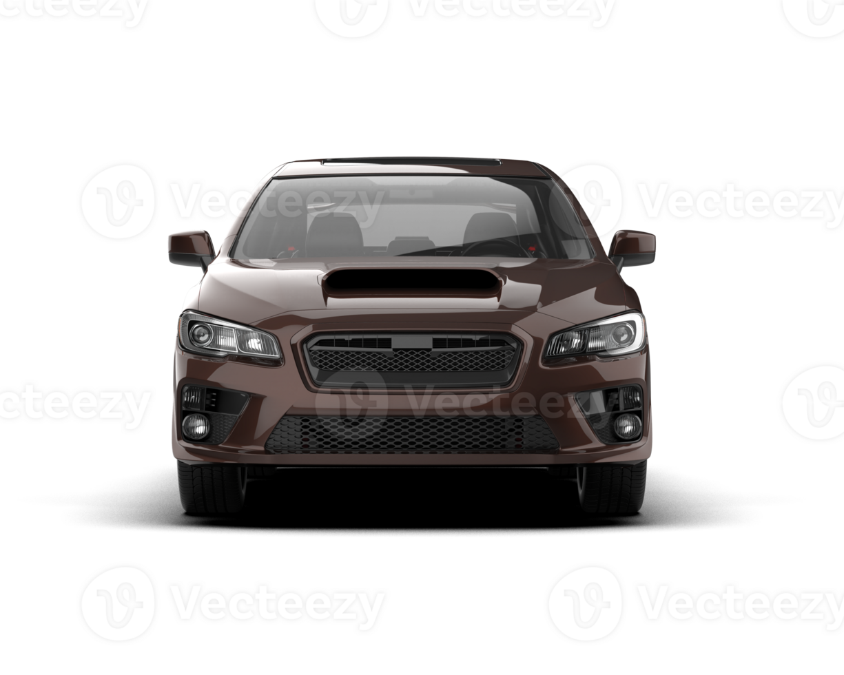 Realistic sport car isolated on background. 3d rendering - illustration png