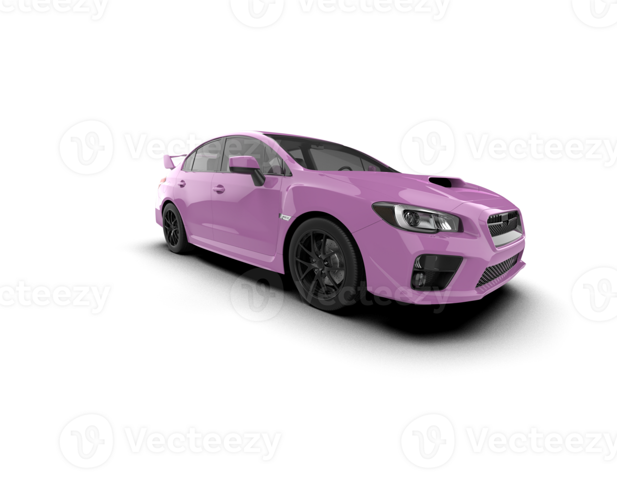 Realistic sport car isolated on background. 3d rendering - illustration png