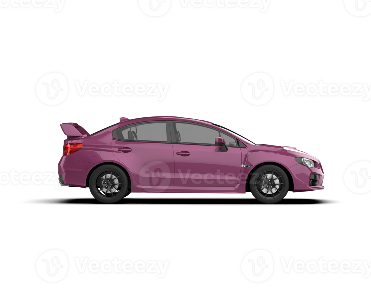 Realistic sport car isolated on background. 3d rendering - illustration png