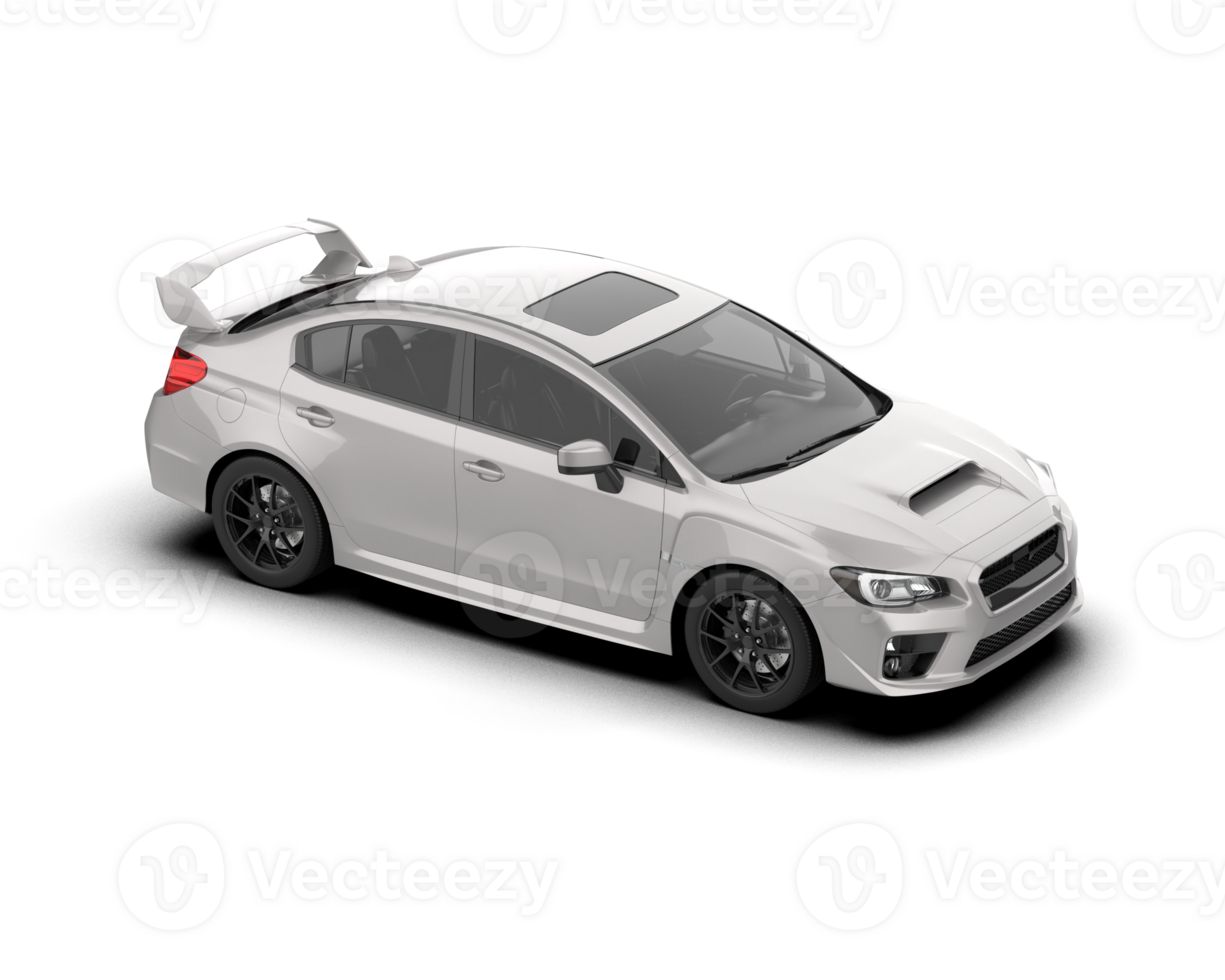 Realistic sport car isolated on background. 3d rendering - illustration png