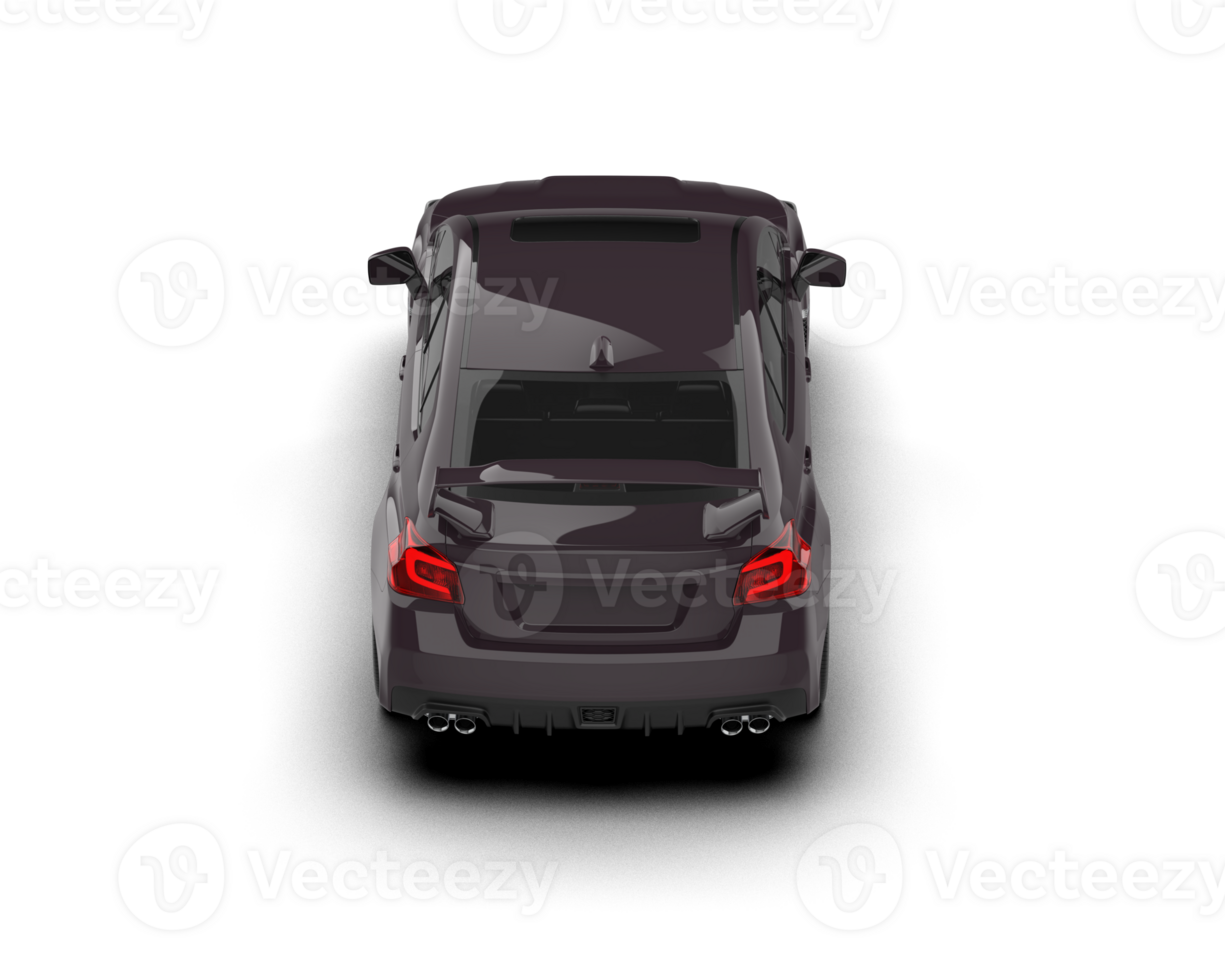 Realistic sport car isolated on background. 3d rendering - illustration png