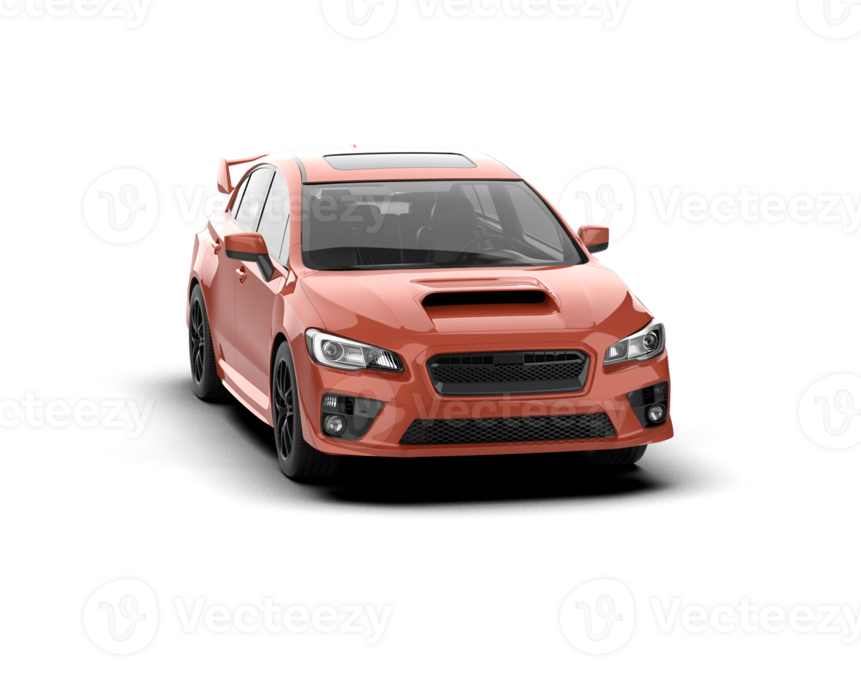 Realistic sport car isolated on background. 3d rendering - illustration png