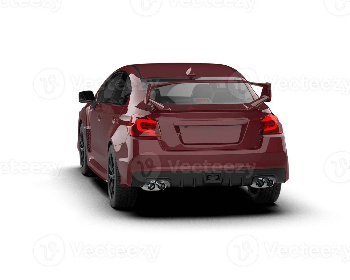 Realistic sport car isolated on background. 3d rendering - illustration png