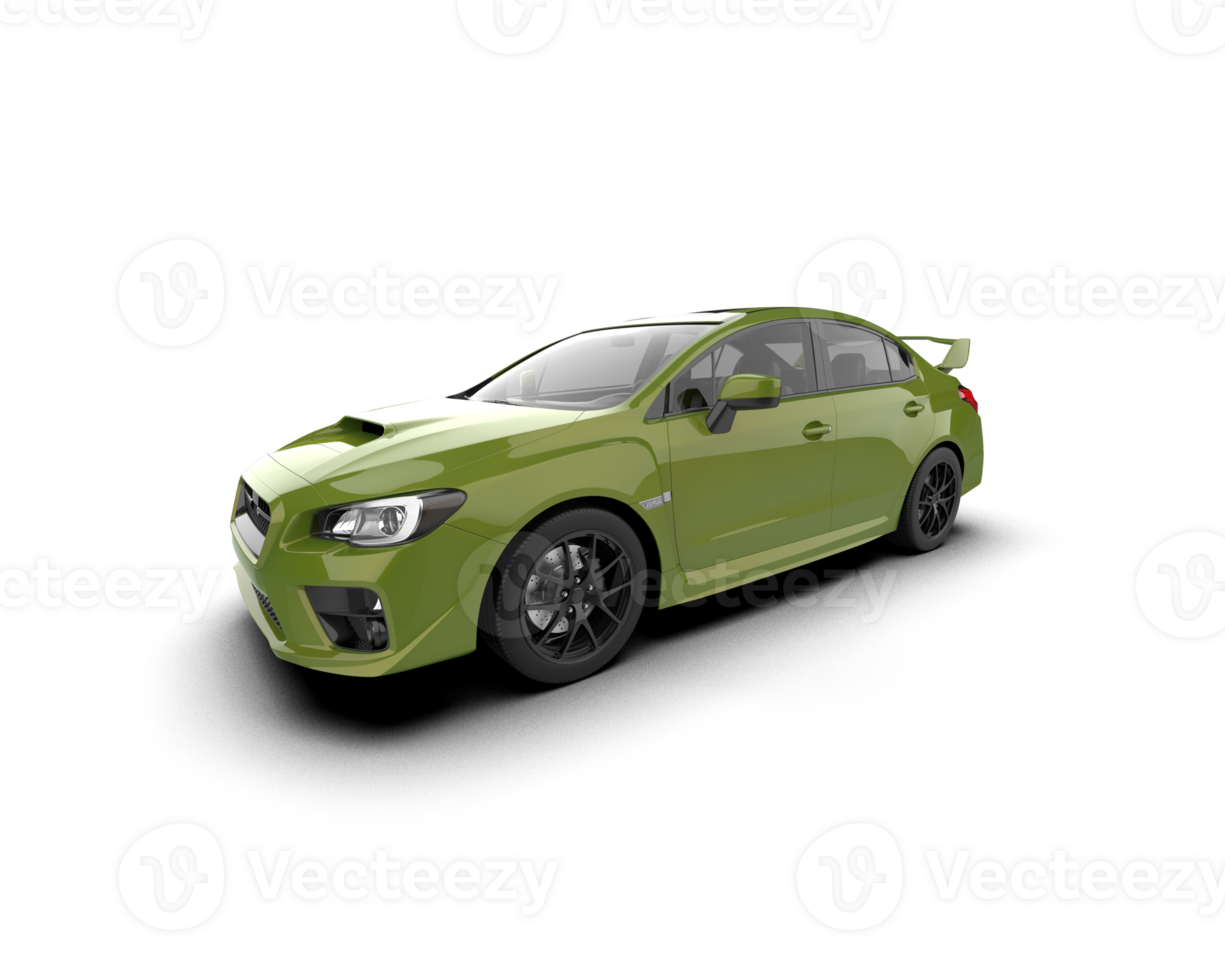 Realistic sport car isolated on background. 3d rendering - illustration png
