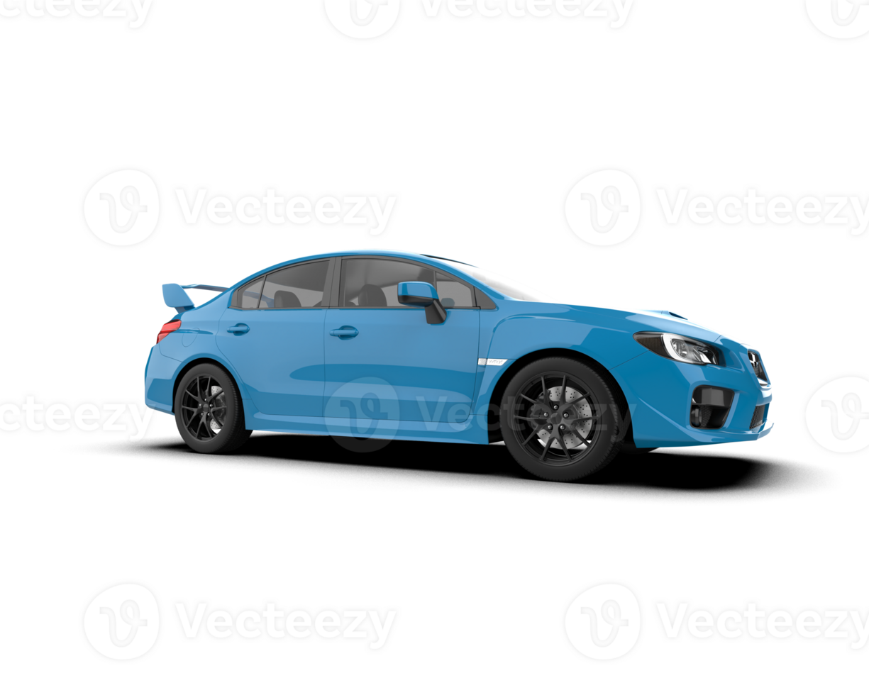 Realistic sport car isolated on background. 3d rendering - illustration png