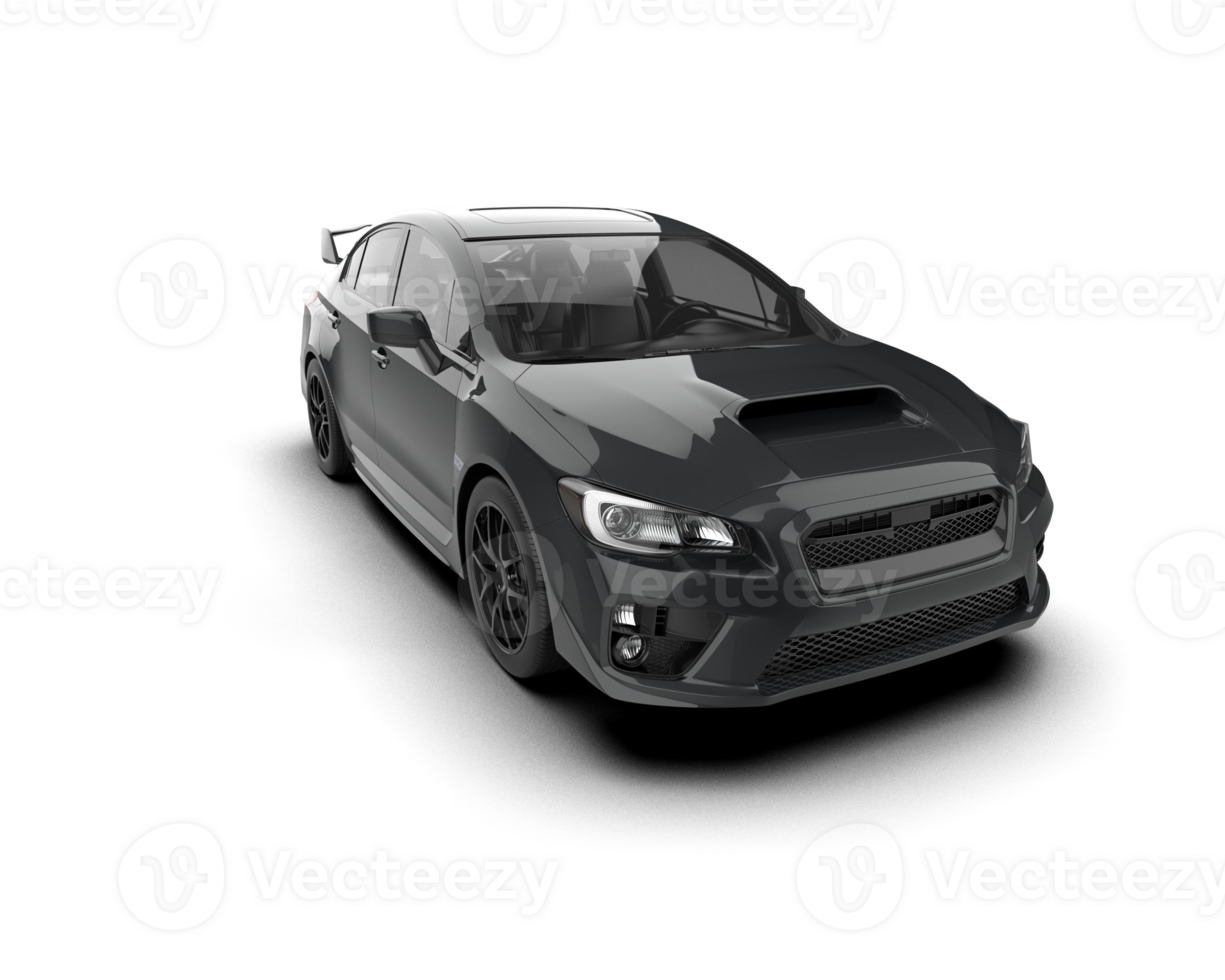 Realistic sport car isolated on background. 3d rendering - illustration png